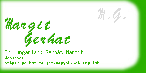 margit gerhat business card