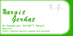 margit gerhat business card